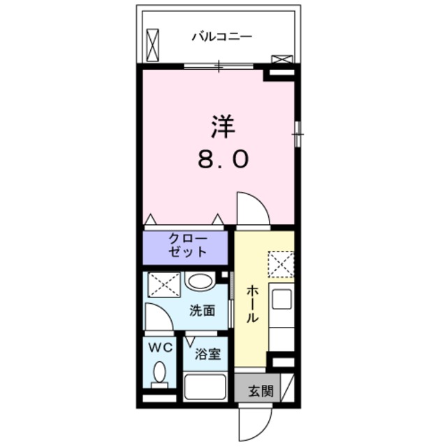 ロゼ・クリスタIIの間取り