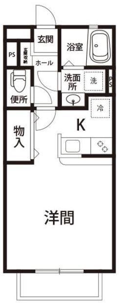 さいたま市浦和区前地のアパートの間取り