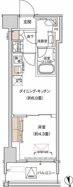 【プライムネクサス大森北の間取り】