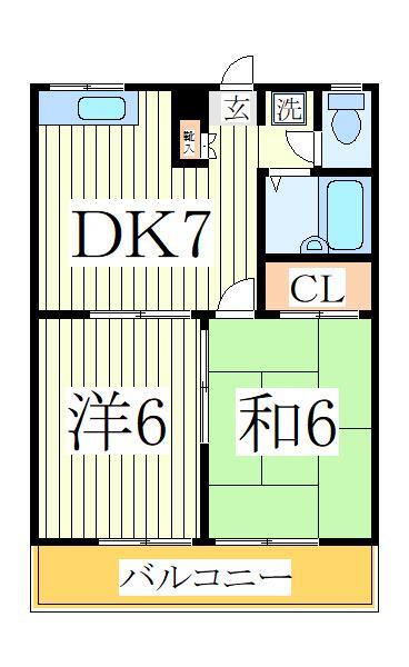 エステート西羅の間取り