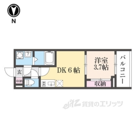 グランメゾン山科椥辻駅前の間取り