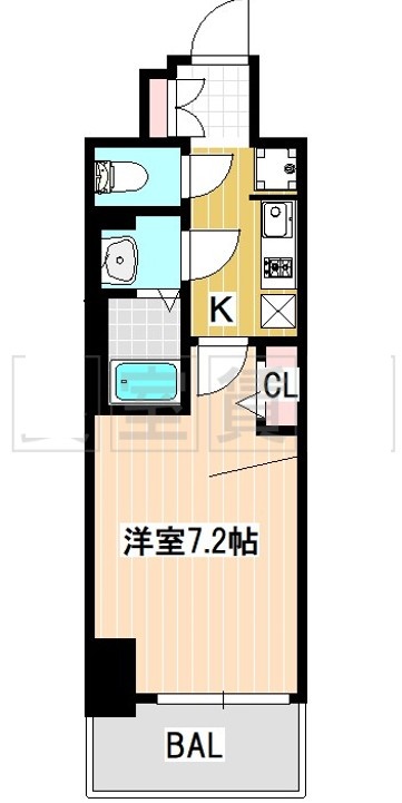 名古屋市中区新栄のマンションの間取り