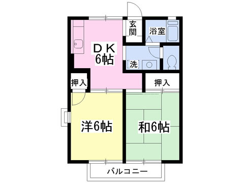 リハイム西亀有の間取り