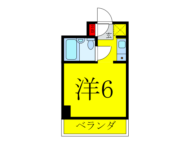 フラットミワの間取り