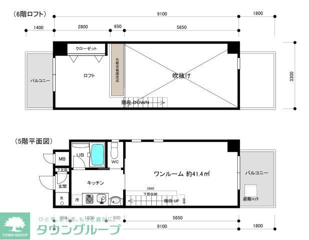 テングッド片江の間取り