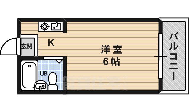 大阪市西淀川区千舟のマンションの間取り