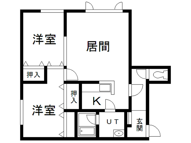 庄子コーポIIの間取り