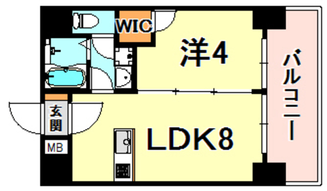 神戸市東灘区深江本町のマンションの間取り