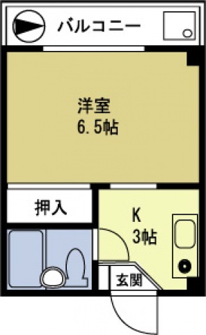 広島市中区寺町のマンションの間取り