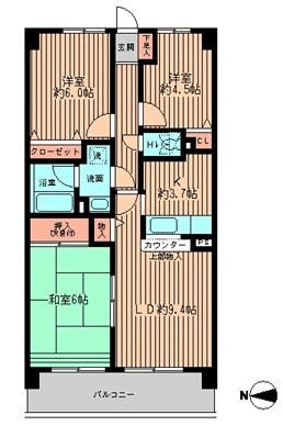 フォレストパーク相模原の間取り