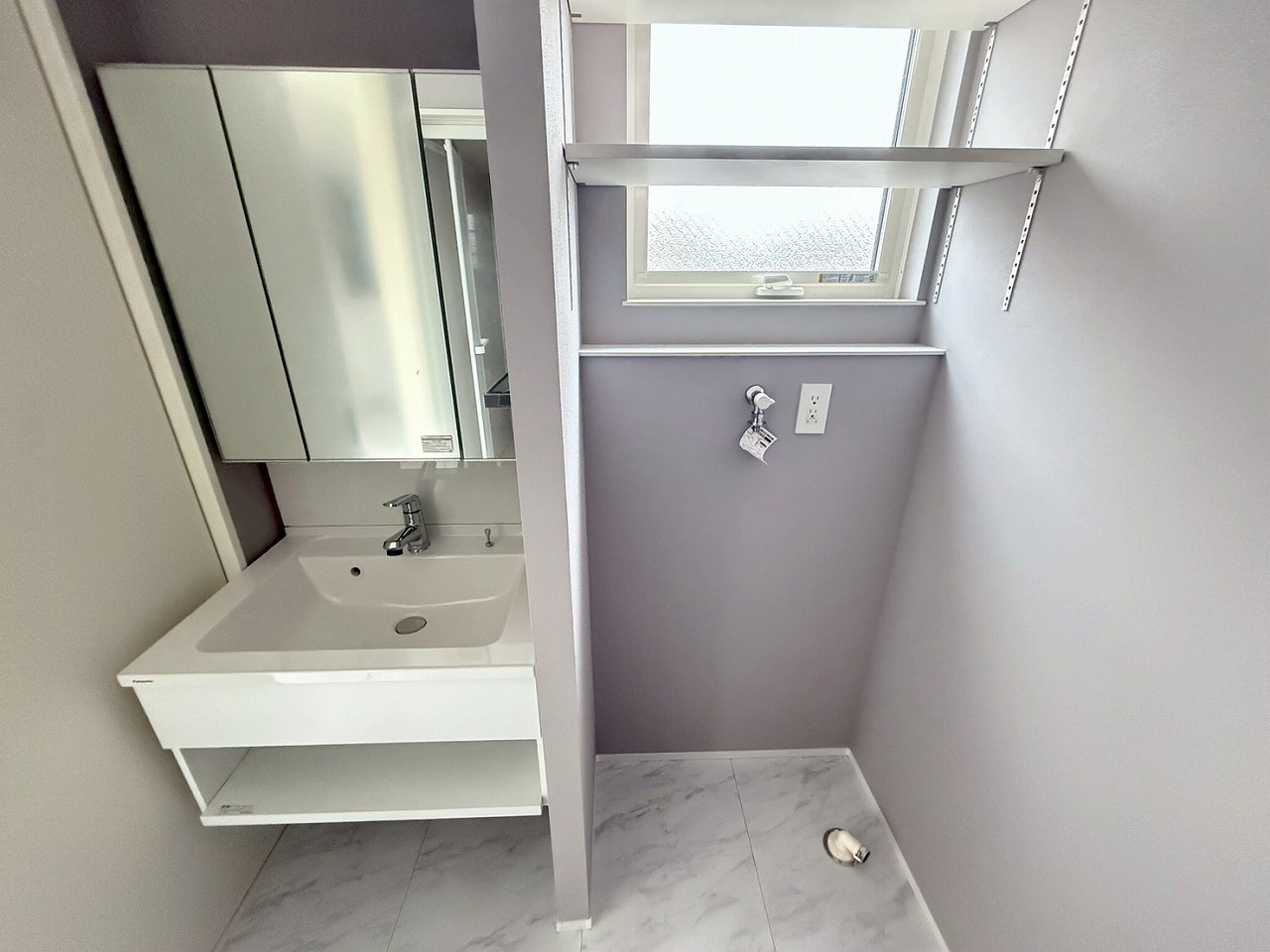 洗面設備　2026.1.13現在　建築中写真