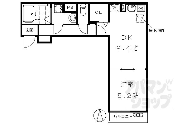 シャルマン東寺南I・IIの間取り写真