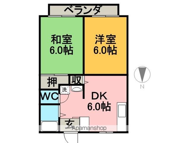 グリーンハイツの間取り写真