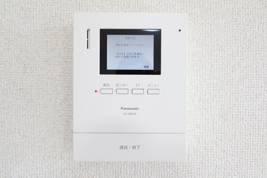 セキュリティ　モニター付きインターホンです♪