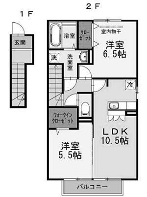 リヴェール来住の間取り写真
