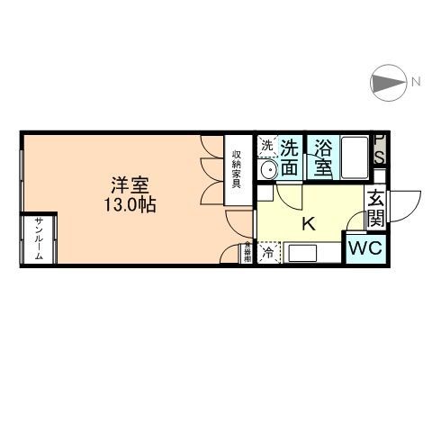 富山地鉄不二越上滝 南富山駅 徒歩26分 5階建 築25年の間取り写真
