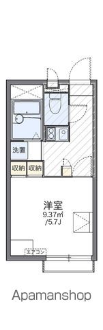 レオパレスエメラルドグリーンの間取り写真