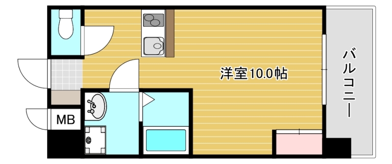 近鉄奈良線 河内永和駅 徒歩3分 10階建 築4年の間取り写真