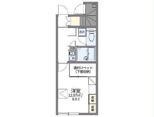 レオパレスマ　レーヴの間取り