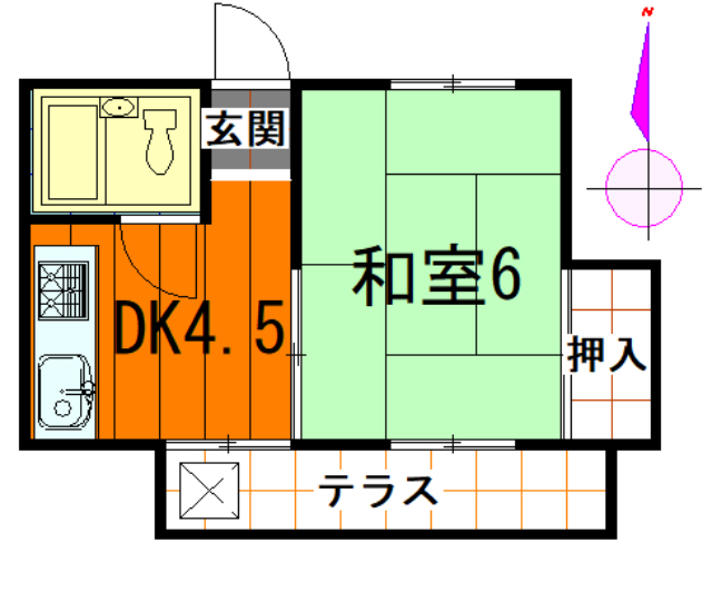 足立区綾瀬のマンションの間取り