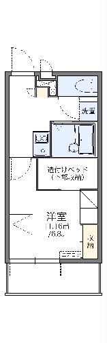 レオパレス寺地の間取り