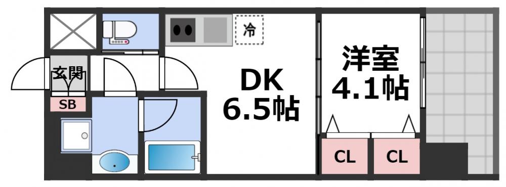 プレジオ布施EUROの間取り