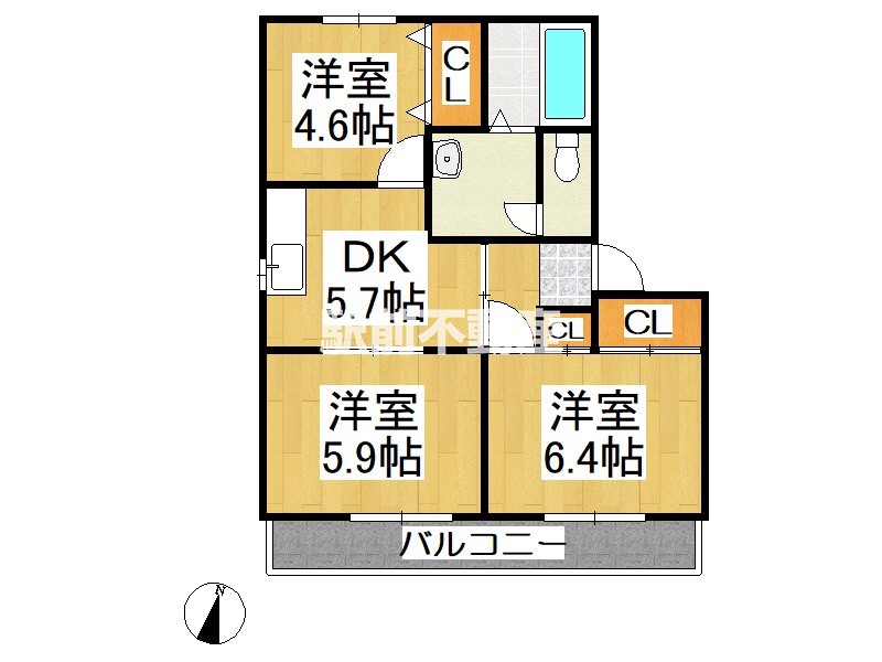 ロジュマンＫの間取り