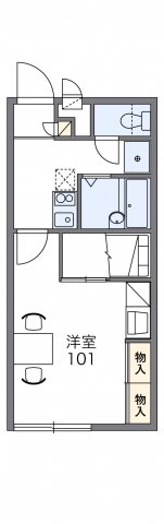 レオパレス堀口の間取り