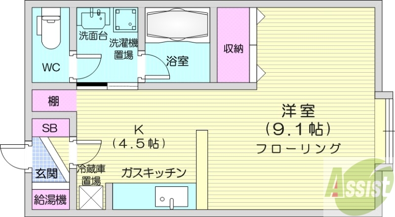 ジュネスディスの間取り