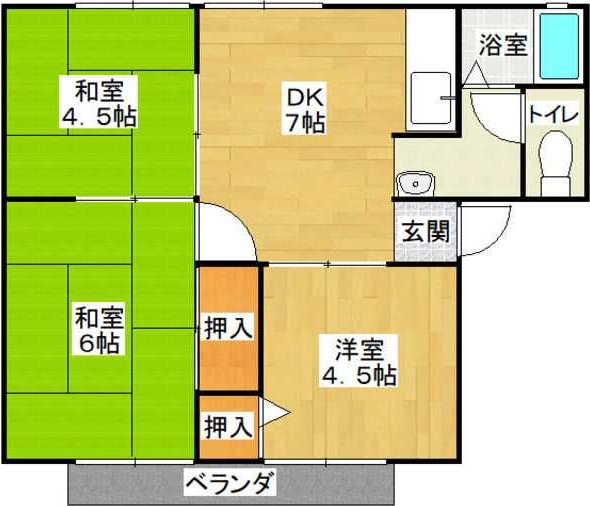 サンシティ栗ノ木A棟の間取り