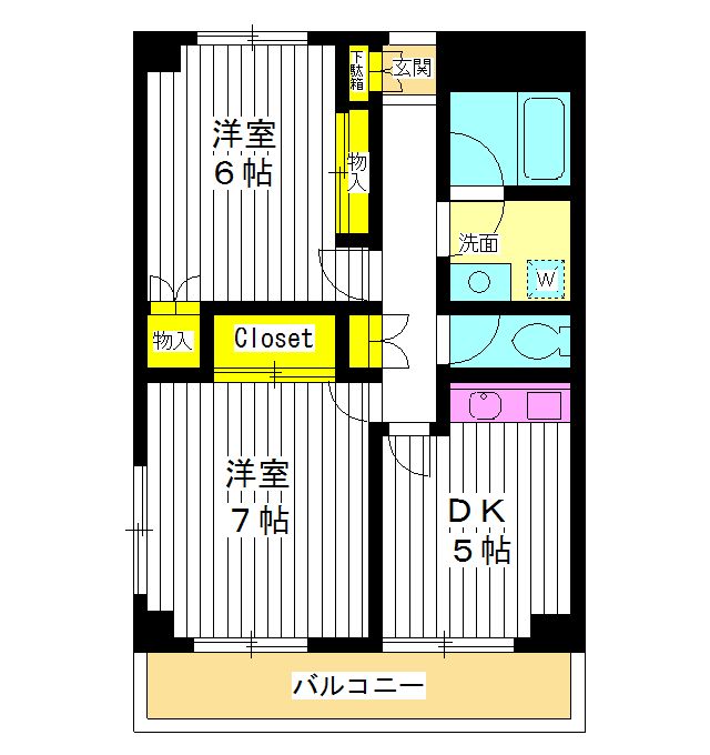 東京都練馬区富士見台２（マンション）の賃貸物件の間取り