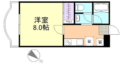 倉敷市連島中央のマンションの間取り