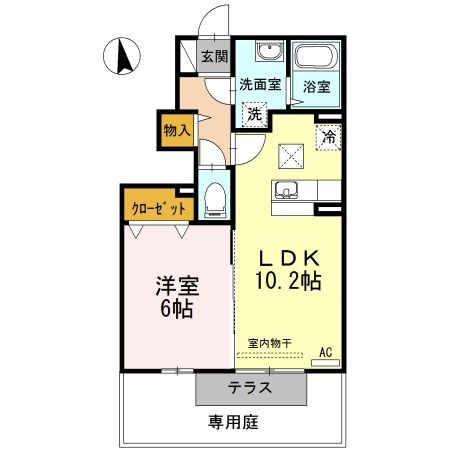 グランツ屋島IIの間取り