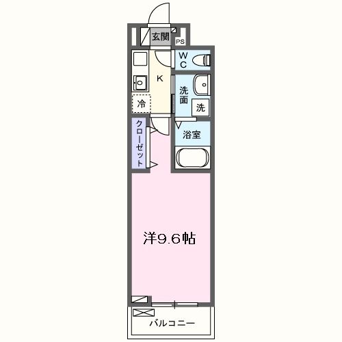 香芝市今泉のアパートの間取り