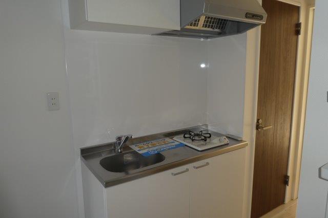 キッチン　1口ガスコンロ付きシステムキッチン