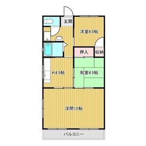 名古屋市東区矢田南のマンションの間取り