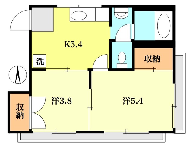 ビューバレー学園Ｂの間取り