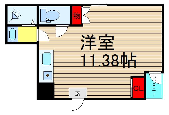 リエゾンコート弁天町の間取り