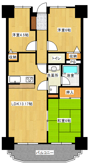 ライオンズマンションの間取り