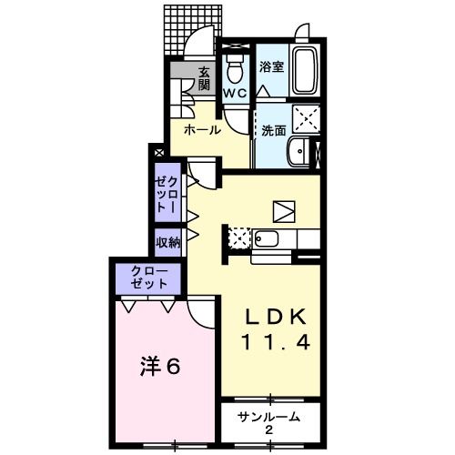 ヴィラ　エクセレント　Ｂの間取り