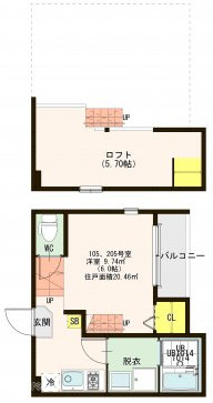 ハーモニーテラス東野中井ノ上町の間取り