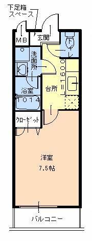 フジパレスシュリットの間取り