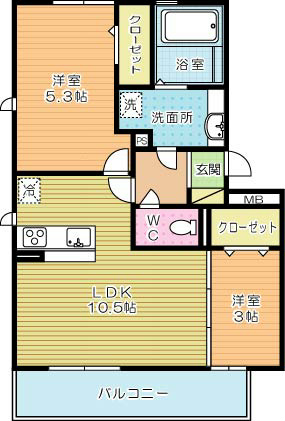 シトラスコートぶんごばしの間取り