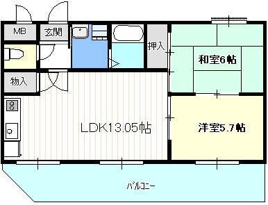 【メゾンメリオールの間取り】