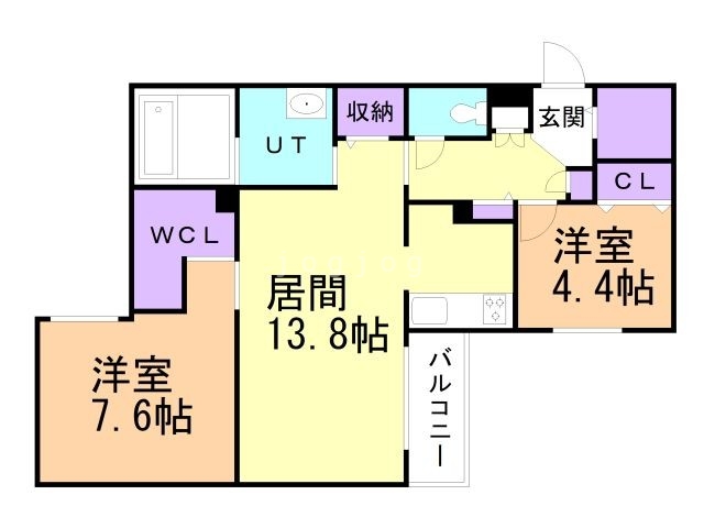 エフュート南円山の間取り