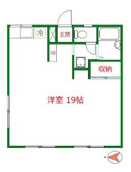 小平市学園東町のアパートの間取り