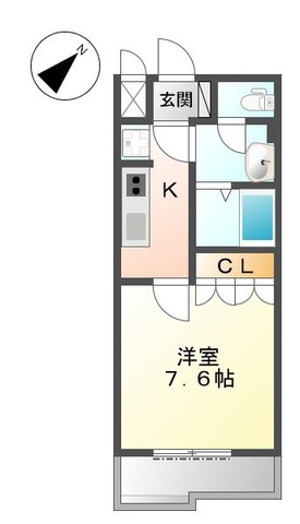 加西市北条町北条のアパートの間取り