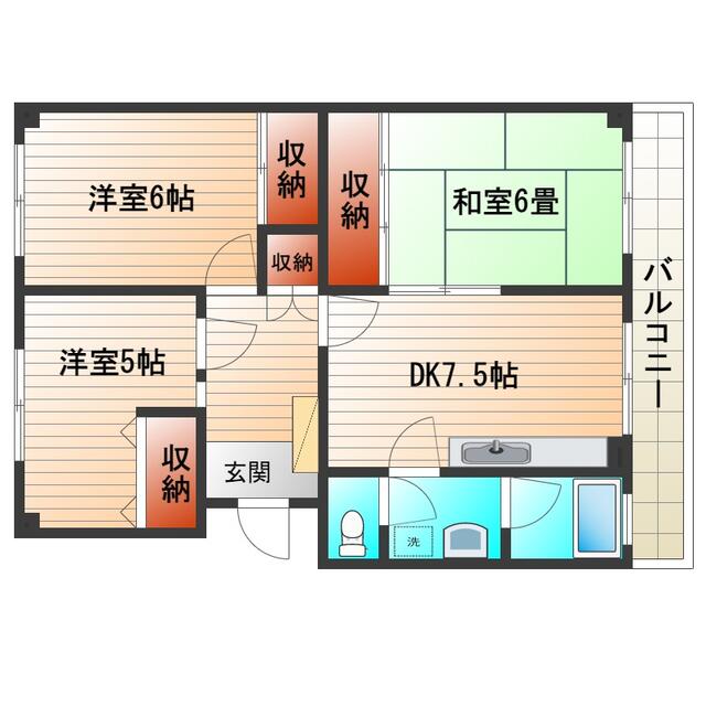 サンモール常盤平の間取り