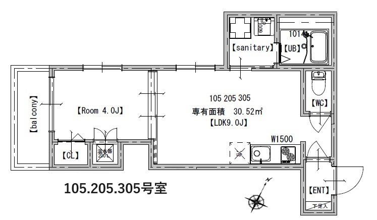 神戸市垂水区舞子台のアパートの間取り