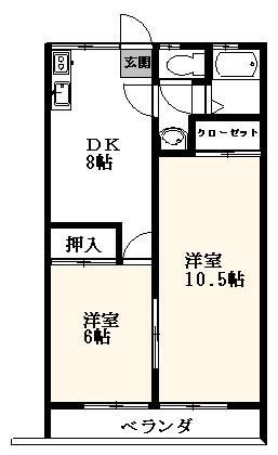 【第一コーポ小嶋の間取り】